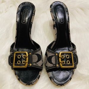 Coach Shoes Heels with Coach Logo Size 7.5